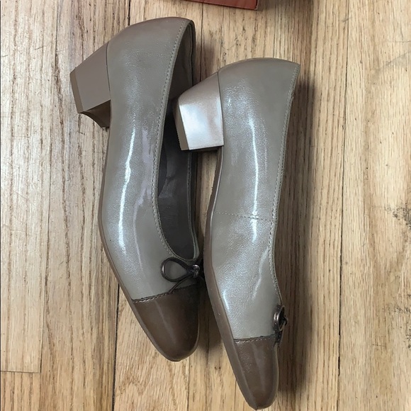 🆕 Ara brown two tone heels with bow size 7 - Picture 5 of 8